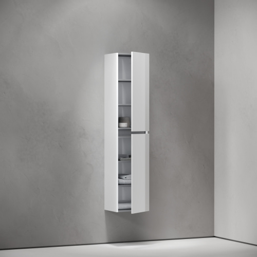 Шкаф-пенал Sancos Urban PUR35W 40х160 подвесной цвет белый - фото 3